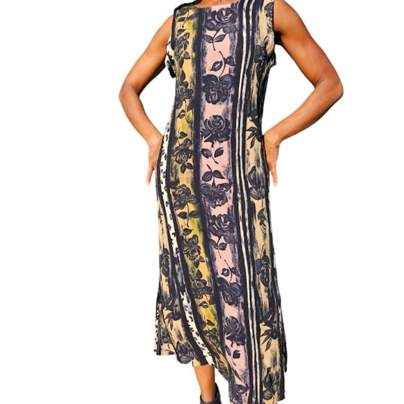 Full length, multi-colored sun dress by BRICE - Picture 1 of 3
